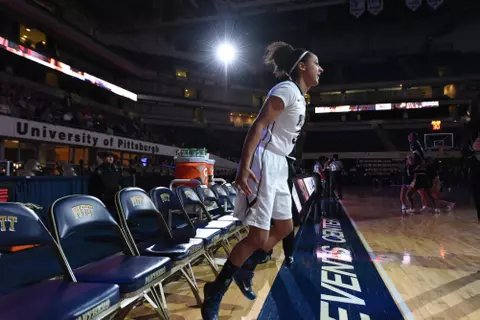 PITTSBURGH, PA - JANUARY 22: The Pitt Panthers take on the #23 Syracuse Orange in women's division 1 basketball at the Petersen Events Center on January 22, 2015 in Pittsburgh, Pennsylvania.