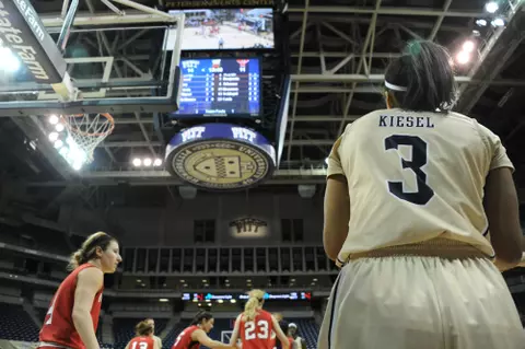 PITTSBURGH, PA - DECEMBER 21: The Pitt Panthers take on the Youngstown State Penguins in women's division 1 basketball at the Petersen Events Center on December 21, 2014 in Pittsburgh, Pennsylvania.