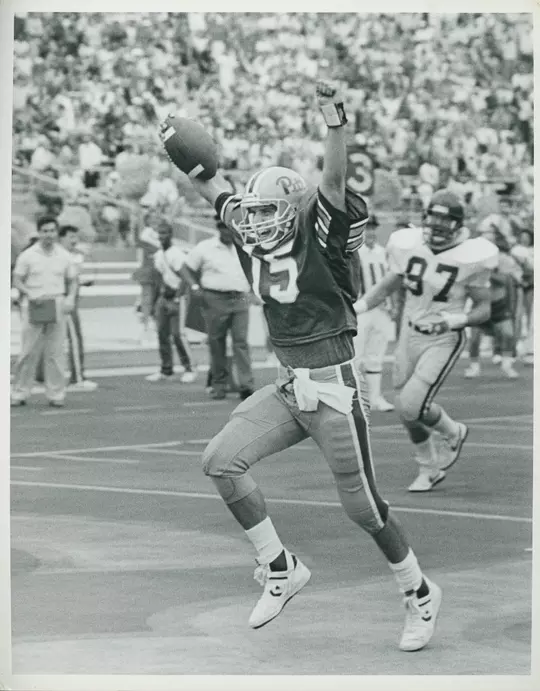 John Congemi celebrates during a game playing for the Pitt Panthers