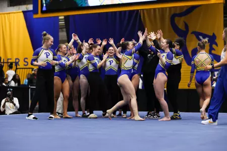 Gymnastics Team Celebration