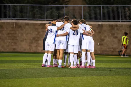 Men's Soccer Huddle