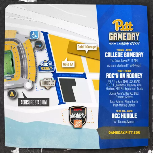 FB25 Pitt-Notre Dame Gameday Map