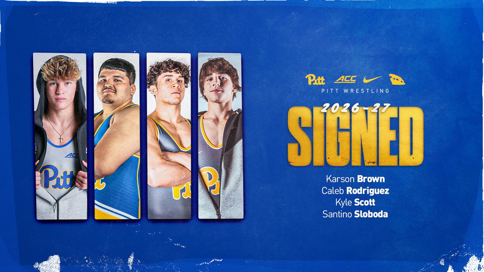 Pitt State Lettering Pitt Wrestling Inks Four to National Letters of Intent - Pitt Panthers #H2P