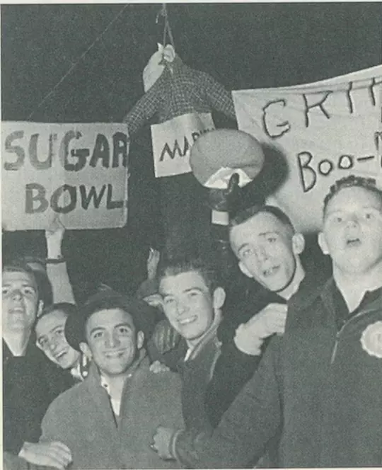 Georgia Tech Students protesting their exclusion from the sugar bowl