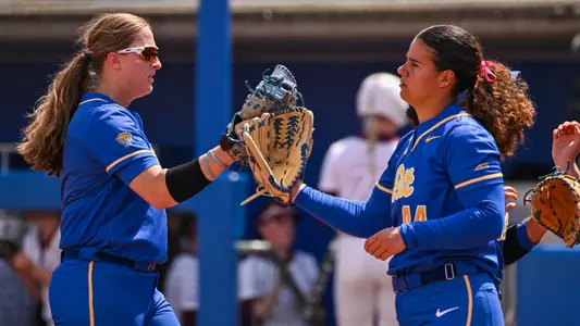 Action Shot of Softball Team