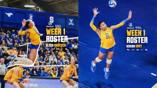 Olivia Babcock and Serena Gray VNL