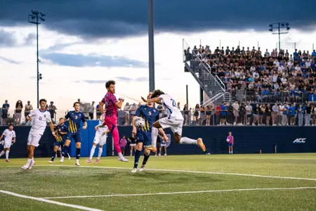 Pitt men's soccer playing against Quinnipiac