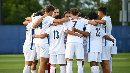 Men's Soccer Huddle