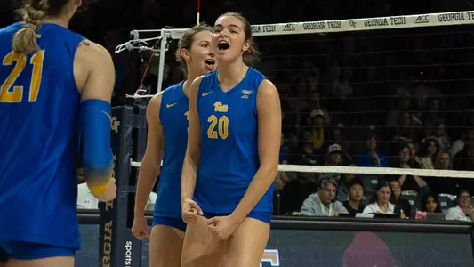 Abbey Emch Celebrates vs. Georgia Tech, 10/23/26