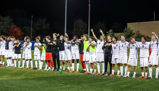 Men's Soccer Team Celebration