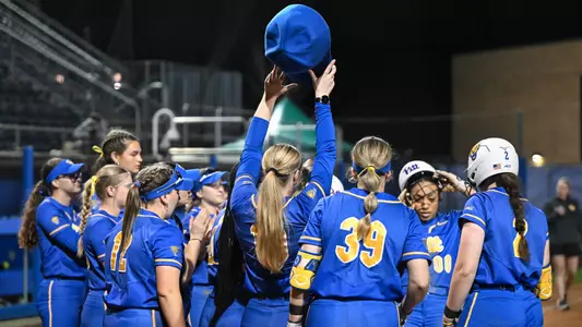 Action Shot of Softball Team