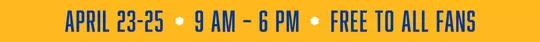 Pitt Block Party - 9am to 6pm - April 23-25 - Free to all Fans