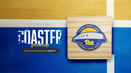 Pitt Volleyball Blue-Gold Coaster Giveaway