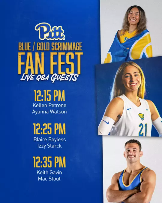 Pitt Volleyball Blue-Gold Fan Fests Q&A Guests Schedule