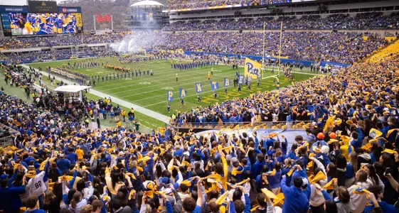 Pitt Football - Acrisure Stadium Crowd and Field Shot