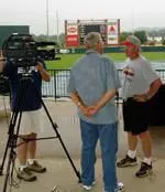 Baseball Team Practices and Meets the Media at Fayetteville Regional