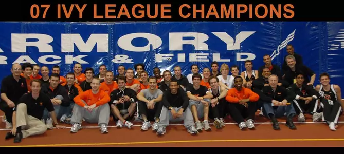 Men's Track Wins Ivy League Heptagonal Indoor Championship