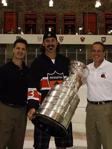 Parros and Stanley Cup Visit Baker Rink