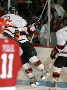 Princeton Scores Twice Late to Upend Harvard 2-1