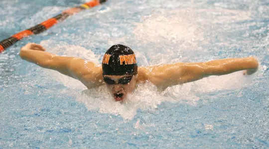 Hanna Triple Leads Men's Swimming/Diving To Sweep Of Cornell, Penn