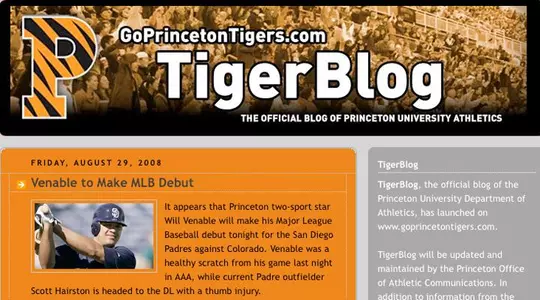 GoPrincetonTigers.com Announces TigerBlog