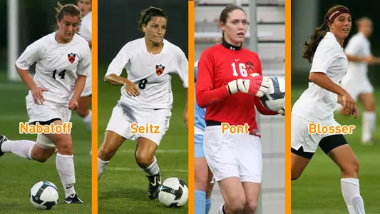 Co-Rookie of the Year Nabatoff Among Four All-Ivy Women's Soccer Tigers
