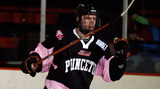 Wilson's Reaches 100 Points as Men's Hockey Defeats Brown 4-1