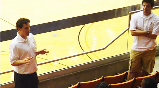 Newark Schoolkids Pay Visit to Men's Basketball Coaching Staff