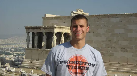 Men's Basketball's Dan Mavraides Visits Greek Roots