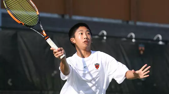 Men's Tennis Has Busy First Day at Farnsworth