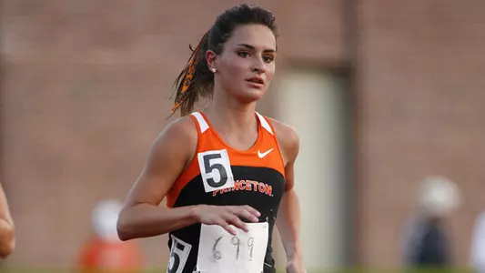 Higginson Wins Twice as Women's Track & Field Takes 4th at Heps
