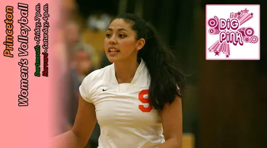 Volleyball Hopes To Dig Pink, First Place During Home Ivy Weekend