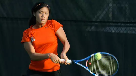 Women's Tennis Outdoes Harvard in Marathon Match