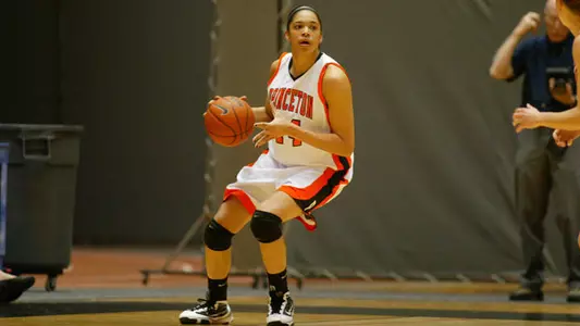 Women's Hoops Ties Record with 21st Win as Tigers Beat Brown 64-38