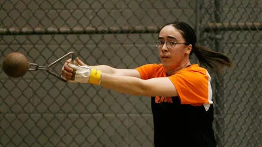 Ruggiero Sets School Record as Women's Track & Field Wins HYP