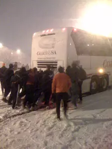 Men's Track Cruises To Victory and Gets Bus Cruising