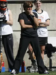 Sailer Wins 300th as Women's Lacrosse Upsets No. 9 Georgetown 15-14 in OT