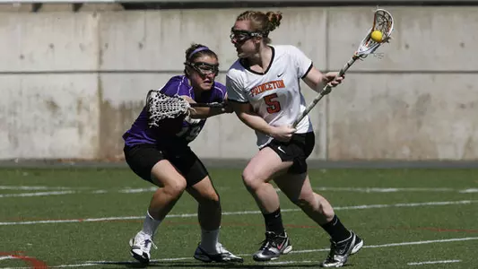 Morrison and Pyle Record Hat Tricks in 11-9 Loss at Harvard