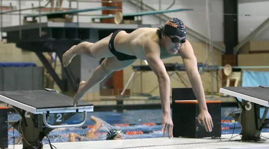 Men's Swimming/Diving Readies For Annual H-Y-P Showdown; Info Page Debuts