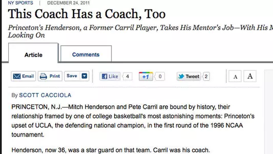 Mitch Henderson Featured in Wall Street Journal