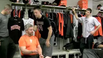 Baseball Team Serves as Barber for Charity Haircut