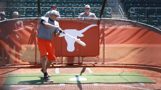 Baseball Practices at UFCU Disch-Falk Field on First Day in Austin