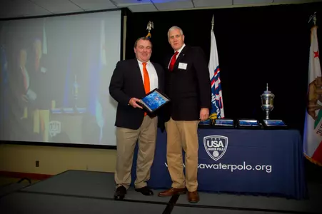 Nicolao Honored with Award From USA Water Polo