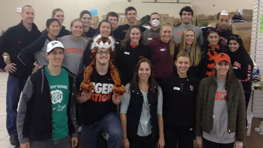 Student-Athletes Lend Hand in Sandy Cleanup