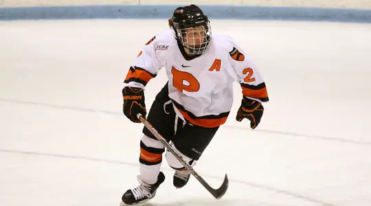 Second-Ranked Crimson Holds Off Gritty Tiger Women's Hockey Squad