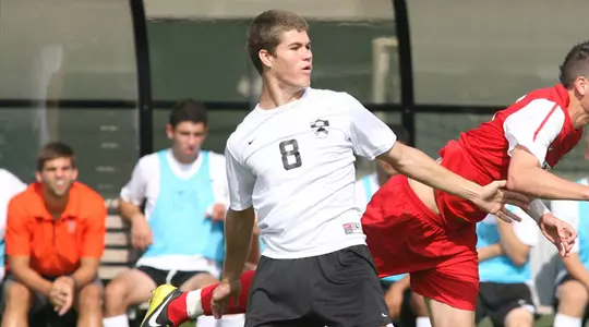 Sanner & Porter Convert PKs but Men's Soccer Falls 3-2 at Rutgers