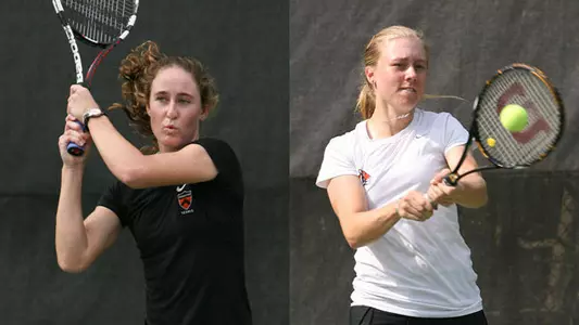 Graff, Flanigan Fall in Doubles Opener at ITA All-America