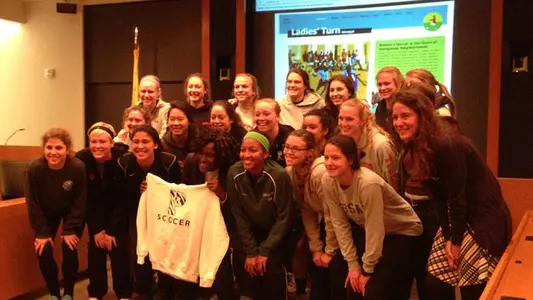 Women's Soccer Screens Film on Women's Game in Senegal at Wilson School