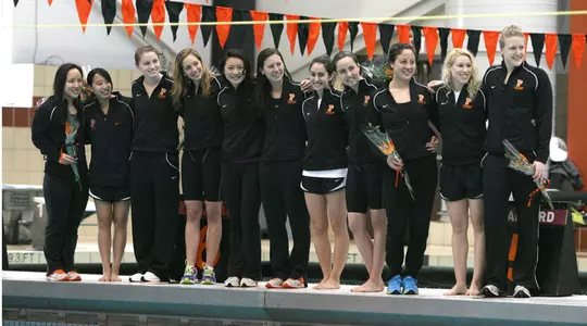 Women's Swimming/Diving Hits Road One Final Time Before Hosting Ivy Champs