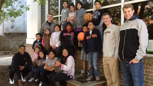 Men's Basketball Reads with Princeton Young Achievers